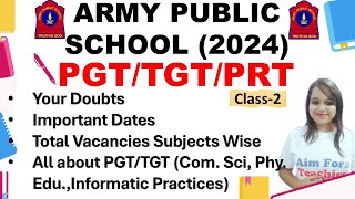 APS AWES2024  Important dates  Your Doubts  Eligibility PGTTGT Computer Science  Class2 [upl. by Osborn574]