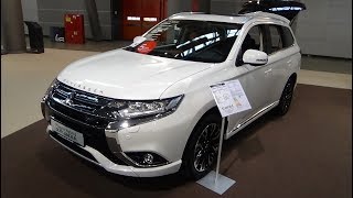 2018 Mitsubishi Outlander PlugIn Hybrid  Exterior and Interior  Autotage Stuttgart 2017 [upl. by Garbers]