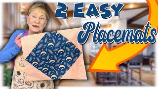 2 Easy Placemats  BEGINNERS PROJECT  The Sewing Room Channel [upl. by Crespi722]