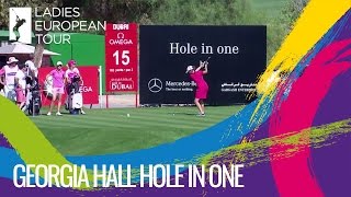 Georgia Hall Wins a Mercedes with a Hole in One [upl. by Zurc729]