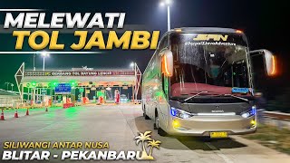 LEWAT TOL BARU JAMBI LEBIH CEPAT  Blitar Pekanbaru Naik Executive Class SAN 4 [upl. by Rooke]