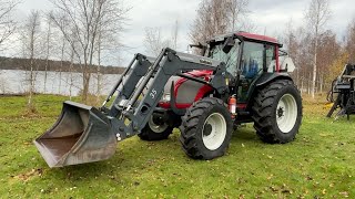 Köp Traktor Valtra A75 med frontlastare endast 1400 timmar på Klaravik [upl. by Caresse]