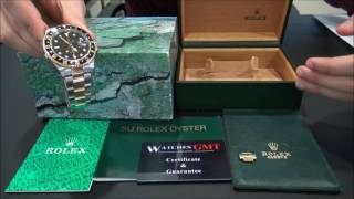 Rolex GMT II 16713 Stainless Steel amp Gold Serie W  WatchesGMT [upl. by Coumas970]