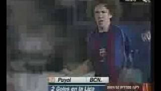 Goal Scored by Carles Puyol  Bicycle Kick [upl. by Eigna]