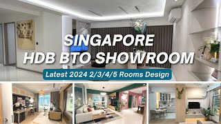 Singapore BTO Flats Showroom Tour  Latest 2024 Home Designs [upl. by Eanore]