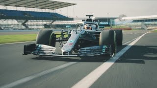 2019 Mercedes F1 Car in Action W10 Takes to the Track [upl. by Earleen]