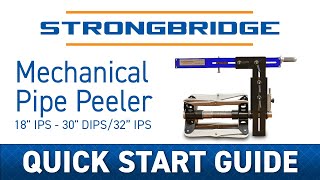 Quick Start Guide Mechanical Pipe Peeler 18quot IPS to 30quot DIPS32 IPS [upl. by Eerpud]