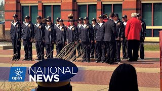 Alberta RCMP K Division hold graduation ceremony for eighteen Indigenous youth  APTN News [upl. by Anauqes]