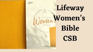 CSB LIFEWAY WOMENS BIBLE Review [upl. by Llenral]