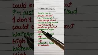 Harry Styles  Watermelon Sugar💚❤️ Lyrics shortsviral lyrics song [upl. by Erich]