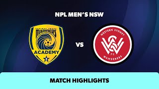 NPL Mens NSW Round 4 Highlights – Central Coast Mariners v WSW [upl. by Oirasec]