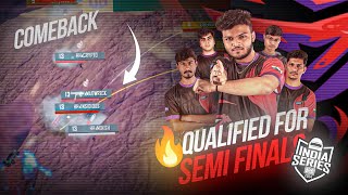 WHAT A COMEBACK  QUALIFIED FOR SEMI FINAL JOURNEY  BGIS 2024 SEMI FINALS [upl. by Odracer]