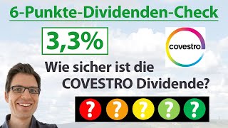 COVESTRO Aktie Wie sicher ist die Dividende  6PunkteDividendenAnalyse Rangliste [upl. by Inahpets]