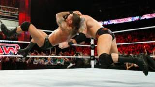 Raw Randy Orton vs Wade Barrett  WWE Championship Match [upl. by Nesline]