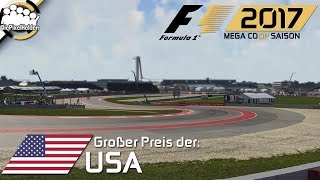 F1 2017 MEGA COOP SAISON 13  Lauf 7  USA  Qualifying  Lets Play F1 2017 Mega Coop [upl. by Emili]