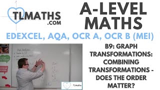 ALevel Maths B921 Graph Transformations Combining Transformations  Does the Order Matter [upl. by Gotthard675]