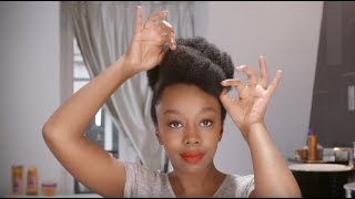 Tuto coiffure  La banane PinUp avec lHuile en Lait Elseve [upl. by Sashenka]