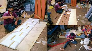 How to make bed headboard design  headboard design for bed wood  headboard design kaise banaye [upl. by Burkhardt]