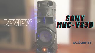 Reseña del sistema de sonido Sony MHC V83D Review en español [upl. by Mathias]