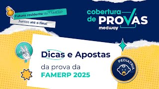 Dicas e Apostas para a prova da FAMERP  Pediatria  Cobertura de Provas Medway [upl. by Etteniotnna357]