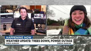 LIVE Winter storm latest  downed trees power outages TriMet MAX closure [upl. by Yrot618]