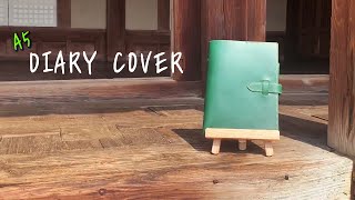 A5 다이어리 커버 만들기  Create A5 Diary Cover  free pattern [upl. by Enom]