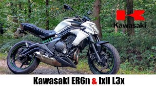 Kawasaki ER6n  Ixil L3x Exhaust Sound DB killer onoff [upl. by Davidoff]