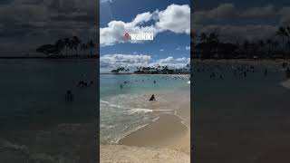 Waikiki beach Hawaii oahuhawaii waikiki waikikibeach travelreels hawaii honolulu oahulife [upl. by Etteniuqna15]