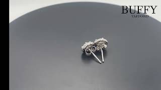 Floral Moissanite Earrings [upl. by Lefton]