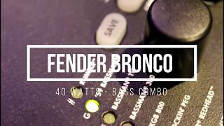 Amplificador Fender Bronco 40watts [upl. by Crocker]