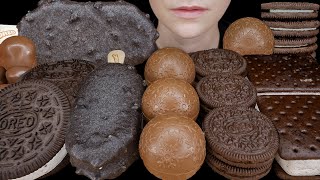 ASMR Oreo Desserts Ice Cream Cookie Sandwich Snowballs Candy Kinder Chocolate Ice Cream Bar [upl. by Assenaj]