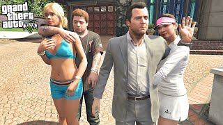 FRANKLIN FINDS OUT MICHAEL AND HIS FAMILY STILL ALIVE IN GTA 5 GTA 5 Mods [upl. by Omoj]