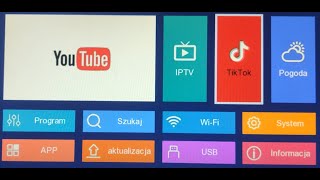 Działanie YouTube TikTok pogoda RSS na dekoderze DVBT2  CABLETECH URZ0336B [upl. by Eirojam]