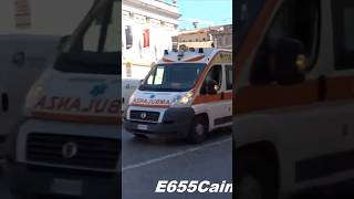 Sirena Ambulanza Ambulanza ARES 118 Lazio in Sirena  Ambulance Responding with Lights amp Siren [upl. by Llereg]