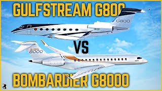 Bombardier Global 8000 VS Gulfstream G800 [upl. by Caldera]