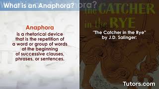 Anaphora  Definition Purpose and Examples [upl. by Lerat]