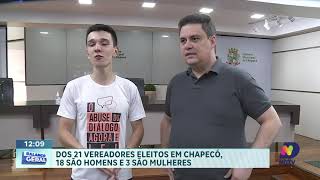 Chapecó 21 Vereadores Eleitos 17 Reeleitos e 4 Novos Integrantes [upl. by Det]