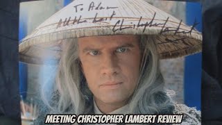 Meeting Christopher Lambert review [upl. by Ynnel362]