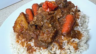 Vegetable Beef Soup  Soupe Viande Guinée [upl. by Ilecara368]