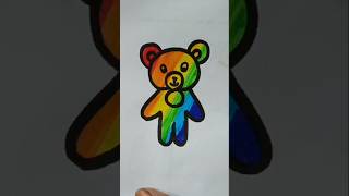 Teddy bear Drawing 🧸youtubeshorts shorts art [upl. by Enelia503]