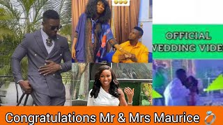 Its Official Mr amp Mrs Maurice Sam💍 Big congratulations to them♥️❤️ [upl. by Ardnuhsor]