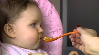 How to feed a baby 79 months [upl. by Sivartal]