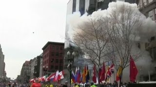 RAW Watch Boston Marathon explosions [upl. by Ahseyk748]