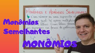 MONÔMIOS e MONÔMIOS SEMELHANTES  Exercícios e Exemplos  8º ano ‐ AULA 13 [upl. by Eniamret]