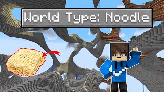 MENAMBAHKAN World Type Noodle DI MINECRAFT  KOK GINI YA [upl. by Castera]