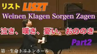 LisztWeinen Klagen Sorgen Zagen S 180、R24／演奏：干野宜大／Part 22 [upl. by Higgins]