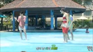 J hope Jimin V and Jungkook having fun at the pool [upl. by Somerset]