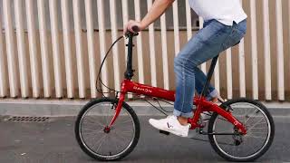 DAHON VYBE D7 gliding away  20 inch folding bike [upl. by Natsyrt]