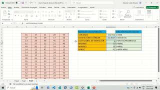 Varianza desviación estándar y coeficiente de variación en Excel [upl. by Adrien164]