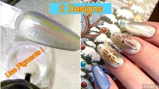 DIY Magnetic Rainbow Cat Eye Nails Using PIGMENTS  No Special Polish Needed  EASY [upl. by Adaminah]